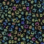 Perles rocailles Preciosa 8/0 - 3 mm - Green Iris x20g