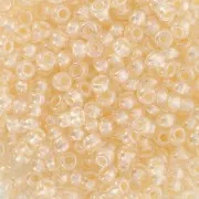 Perles rocailles Preciosa 8/0 - 3 mm - Pearl Pastel Lining - Apricot Sfinx x20g
