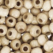 Perles rondes en bois 4 mm Naturel x165