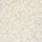Perles rocailles Preciosa  8/0 3 mm - Crystal Lined Ivory Pearl Sfinx x20g