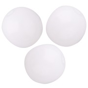 Perles en verre tchèque rondes 8 mm - Opaque White x20
