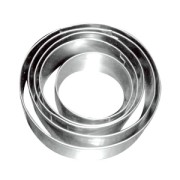 Set d'emporte-pièces en métal forme rond x5