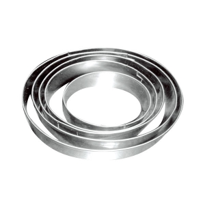 Set d'emporte-pièces en métal forme ovale x5