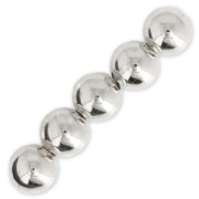 Perles rondes 3 mm - Argenté x50|raw }}