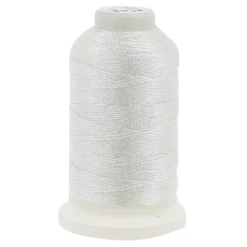 Fil en polyester Liz metallic taille 10 - Iridescent Snow n°344 x110m