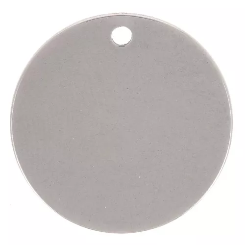 Sequin rond 20 mm - médaille à graver - Acier inoxydable 304L x1