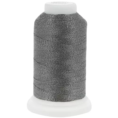 Fil en polyester Liz metallic taille 20 - Light Charcoal n°343 x192m