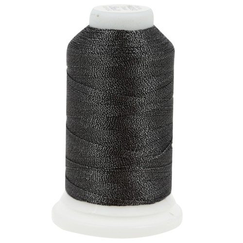 Fil en polyester Liz metallic taille 20 - Charcoal n°342 x192m