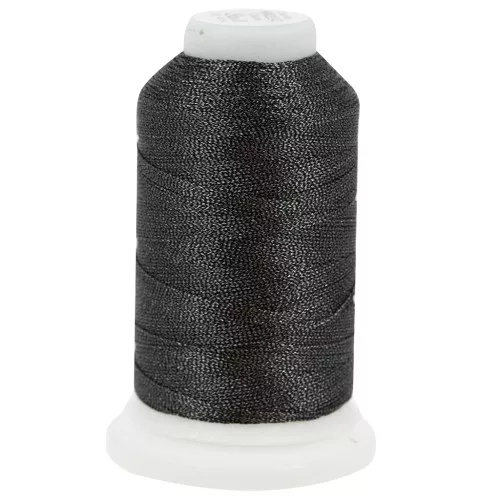 Fil en polyester Liz metallic taille 20 - Charcoal n°342 x192m