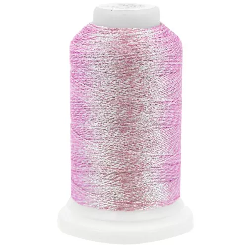 Fil en polyester Liz metallic taille 20 - Icy Pink n°348 x192m