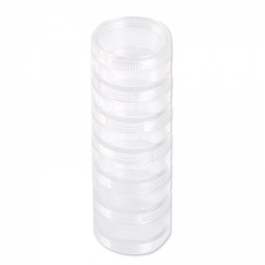 Petites tours de rangement en plastique pour perles & fournitures Eco 40 mm x6