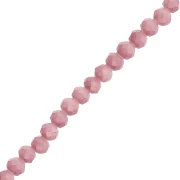 Perles rondelles facettées - rondes aplaties 4.5x mm - Opaque Marron Clair x38cm