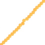 Perles rondelles facettées - rondes aplaties 3.5x3 mm -  Opaque Moutarde x38cm|raw }}