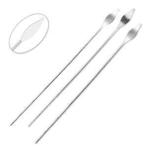 Clous têtes lances 51x0.7 mm Placage Argent fin x10