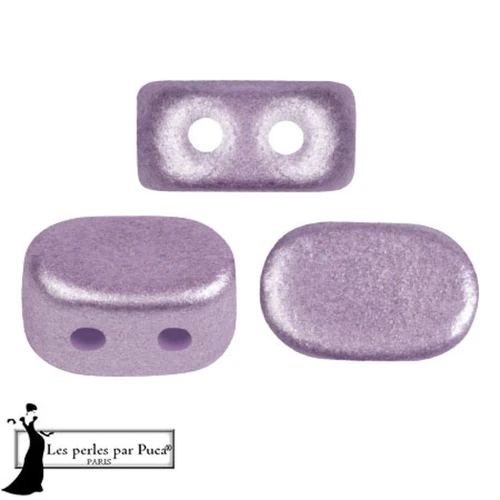 Perles en verre Lipsi® par Puca® 4x6 mm - Purple Metallic Mat x10g
