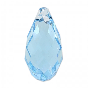 Goutte PureCrystal 6010 17x8.5 mm Aquamarine x1