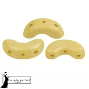 Perles en verre Arcos® par Puca® 5x10 mm - Vogue Canary Yellow Mat x10g