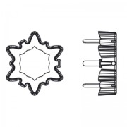 Serti griffe Edelweiss pour cabochon PureCrystal 4753 14 mm rhodié x1