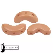 Perles en verre Arcos® par Puca® 5x10 mm - Vogue Orange Peach Mat x10g