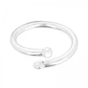 Bague flexible un anneau taille 52 en Argent 925 x1
