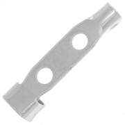 Support de broche pour la création de bijoux fantaisie 19 mm - Argenté x1
