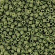 Miyuki Delica 11/0 DB0391-1 - Mat Opaque Olive Glazed Luster x 8g