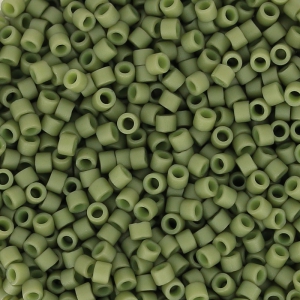 Miyuki Delica 11/0 DB0391-1 - Mat Opaque Olive Glazed Luster x 8g