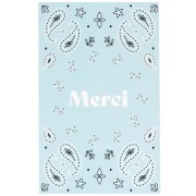 Cartes à bijoux - cartes de remerciements - Merci - motif Paisley - Bleu clair x10|raw }}