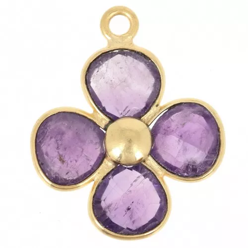 broche vintage pierres bleues et métal doré