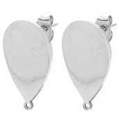 Clous d'oreilles goutte 22x14 mm - Acier inoxydable 304 x2|raw }}