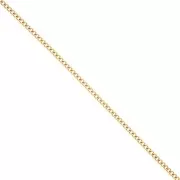 Chaîne maille Rombo 2.9 mm - maillons ouverts - Acier inoxydable 316L Doré x50cm