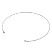 Bracelet jonc fin 1.5x170 mm avec 2 anneaux fermés - Acier inoxydable 304 x1|raw }}