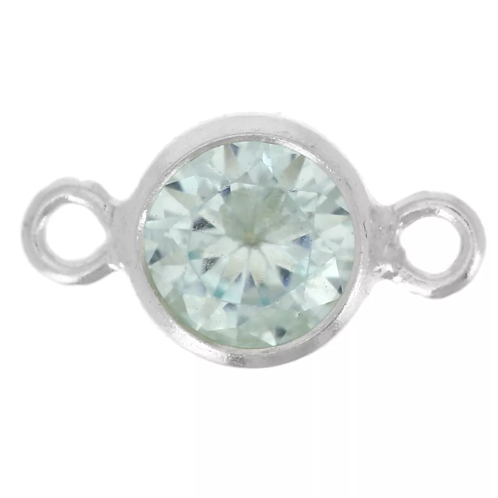 LaMenars Charm Perle Argent Sterling 925 Avec Oxyde De Zirconium - Bijou Lettre