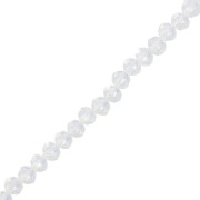 Perles rondes facettées 4x3.5mm Crystal x40cm|raw }}