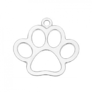 Breloque patte de chien 14 mm en Argent 925 x1