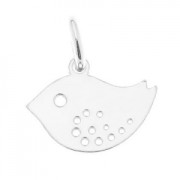 Breloque oiseau 10 mm en Argent 925 x1|raw }}
