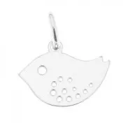 Breloque oiseau 10 mm en Argent 925 x1