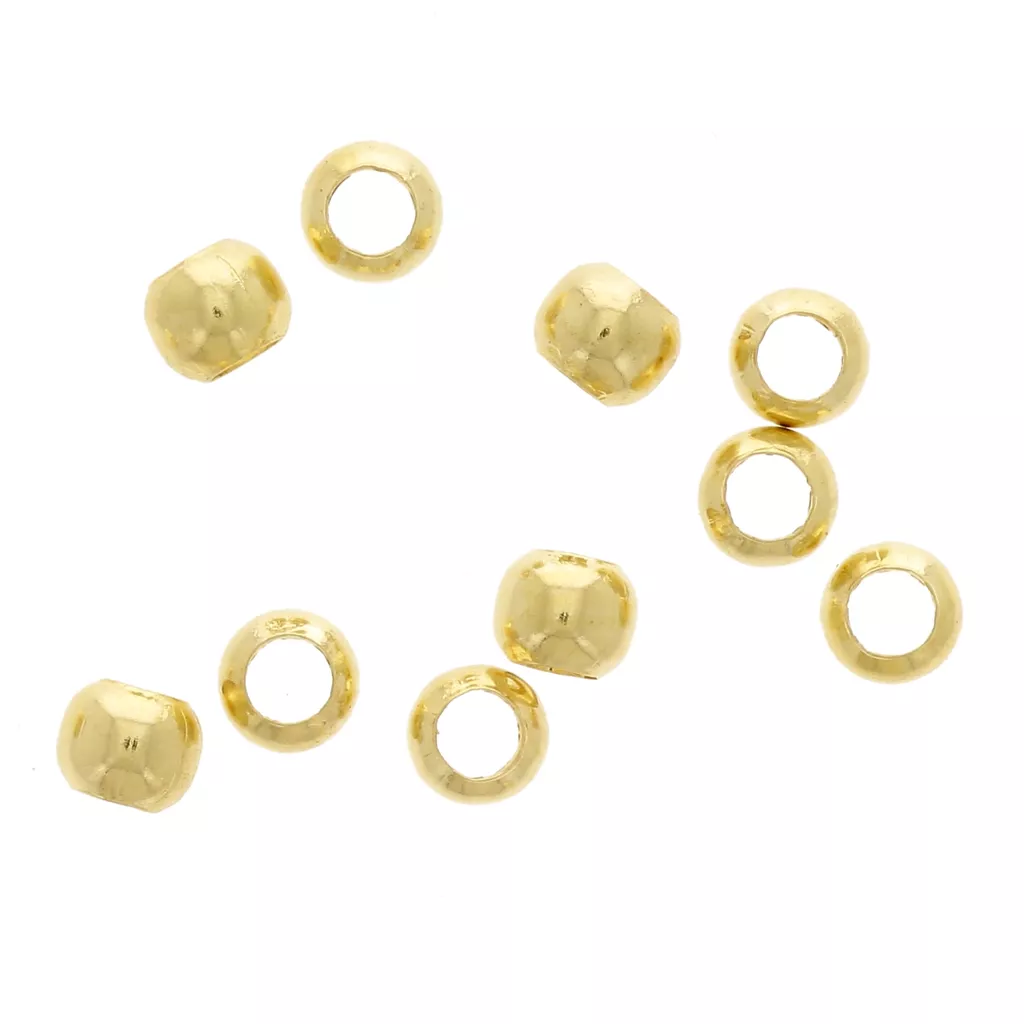 100 Caches Perles à écraser 4x4mm, Argenté, Qualité Pro Pour Bijoux DIY