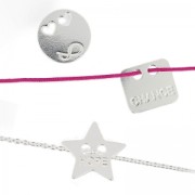 Pendentif double trous bulle coeur 12 mm en Argent 925 x1