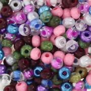 Perles rocailles Preciosa 6/0 4 mm - Mix Multicolore 2 x20g