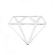Intercalaire origami diamant 15.5 mm en Argent 925 x1|raw }}