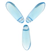 Dagues en verre 3x11 mm Aquamarine x50|raw }}