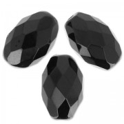 Olives facettées 15x10 mm Jet x5|raw }}