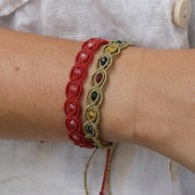 Bobine de fil ciré Linhasita pour micro macramé 0.35 mm - Lin clair (1438) x448m