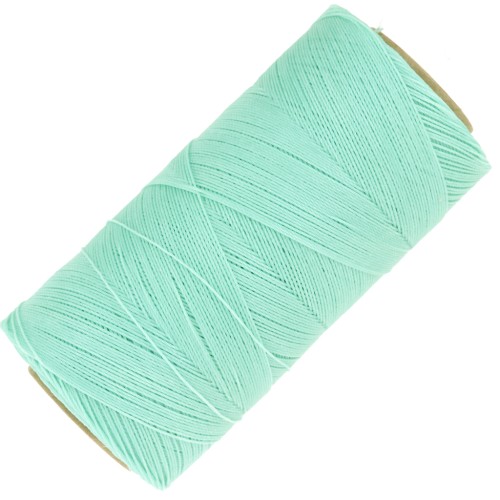 Bobine de fil ciré Linhasita pour micro macramé 0.35 mm - Mint Green (1444) x448m