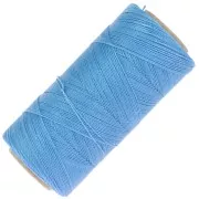 Bobine de fil ciré Linhasita pour micro macramé 0.5 mm - Bleu maya (1443) x335m