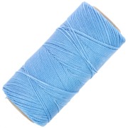 Bobine de fil ciré Linhasita pour micro macramé 0.75 mm - Bleu maya (1443) x228m