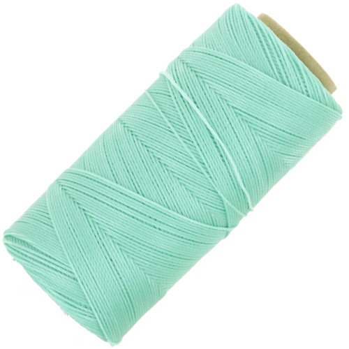 Bobine de fil ciré Linhasita pour micro macramé 0.75 mm - Mint Green (1444) x228m