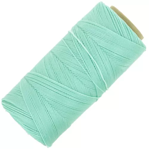 Bobine de fil ciré Linhasita pour micro macramé 0.75 mm - Mint Green (1444) x228m