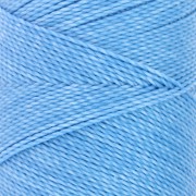 Bobine de fil ciré Linhasita pour micro macramé 1 mm - Bleu maya (1443) x168m